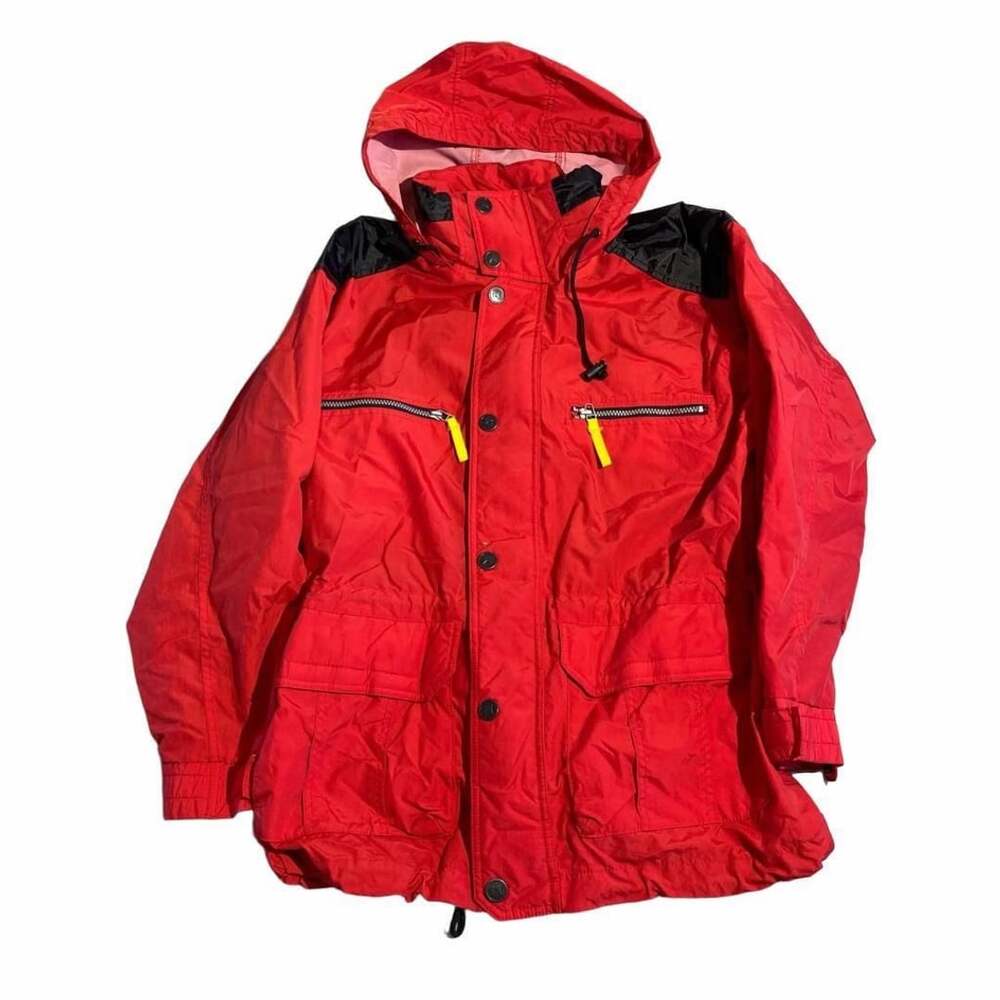 Vintage Marlboro Adventure Team Red Waterproof Hooded Jacket
